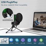 CMTECK USB Microphone with Pop Filter and Mute