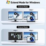 USB C Docking Station with Dual HDMI Ports