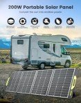 200W Foldable Solar Panel for Camping and Outdoor Use