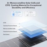 ZOUPW 100W Ultralight Portable Solar Panel Charger