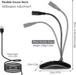 TKGOU USB Microphone for PC and Streaming