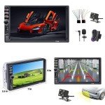 7-Inch Double Din Bluetooth Car Stereo with Touch Screen