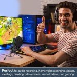 CMTECK USB Microphone with Pop Filter and Mute
