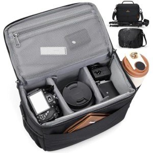 Compact Waterproof Camera Sling Bag with Tripod Holder