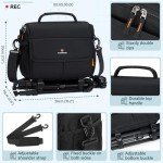 Compact Waterproof Camera Sling Bag with Tripod Holder