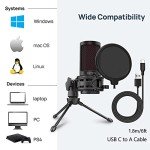 CMTECK USB Microphone with Pop Filter and Mute