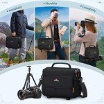 Compact Waterproof Camera Sling Bag with Tripod Holder