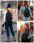 BAGSMART Small Camera Sling Bag with Tripod Holder