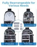 BAGSMART Small Camera Sling Bag with Tripod Holder