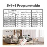 Smart WiFi Thermostat with Voice Control and Dimming