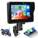 Hodozzy 5" Waterproof Motorcycle CarPlay Screen