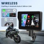 Hodozzy 5" Waterproof Motorcycle CarPlay Screen