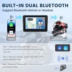 Hodozzy 5" Waterproof Motorcycle CarPlay Screen