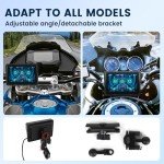 Hodozzy 5" Waterproof Motorcycle CarPlay Screen