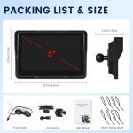 Hodozzy 5" Waterproof Motorcycle CarPlay Screen