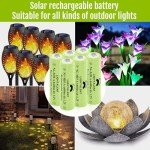 Lightalent AA Rechargeable Batteries for Outdoor Lights