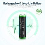 HiQuick 2800mAh Rechargeable AA Batteries, 8-Pack
