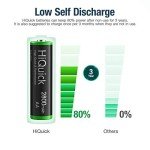 HiQuick 2800mAh Rechargeable AA Batteries, 8-Pack
