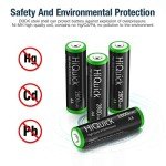 HiQuick 2800mAh Rechargeable AA Batteries, 8-Pack