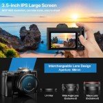 5K WiFi Vlogging Camera with 16X Zoom