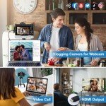 5K WiFi Vlogging Camera with 16X Zoom