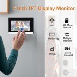 Wireless Video Doorbell Intercom System with 7-Inch Monitor