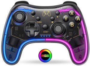 Switch Pro Controller with RGB LED and Turbo