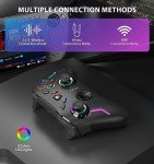 YCCSKY Wireless Gaming Controller with LED Lights
