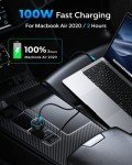 160W USB C Fast Car Charger with 3 Ports