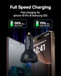 160W USB C Fast Car Charger with 3 Ports