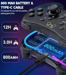 Switch Pro Controller with RGB LED and Turbo