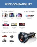 160W USB C Fast Car Charger with 3 Ports