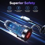 75W USB C Car Charger with 3 Ports
