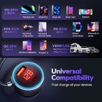 75W USB C Car Charger with 3 Ports