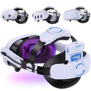 Kawaye Adjustable Head Strap with 7500mAh Battery for VR