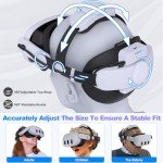 Kawaye Adjustable Head Strap with 7500mAh Battery for VR