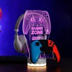 Colorful 3D LED Gaming Headset Stand and Holder