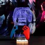 Colorful 3D LED Gaming Headset Stand and Holder