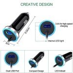 Fast USB C Car Charger with 3ft Cable