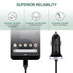 Fast USB C Car Charger with 3ft Cable
