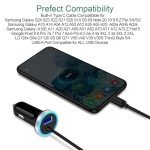 Fast USB C Car Charger with 3ft Cable