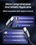 DreamBee 66W Fast USB Car Charger with Dual Cables