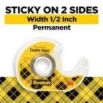Scotch Double Sided Tape with Dispenser – 6 Rolls