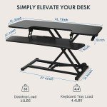 FLEXISPOT 42in Adjustable Sit-Stand Desk Riser