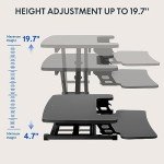 FLEXISPOT 42in Adjustable Sit-Stand Desk Riser