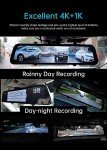 JOMISE 4K 12" Rear View Mirror Dash Cam