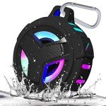 Portable Waterproof Bluetooth Shower Speaker with LED