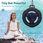 Portable Waterproof Bluetooth Shower Speaker with LED
