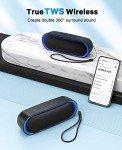 LENRUE Waterproof Bluetooth Speakers with TWS Sound