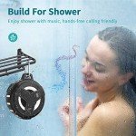 Portable Waterproof Bluetooth Shower Speaker with LED